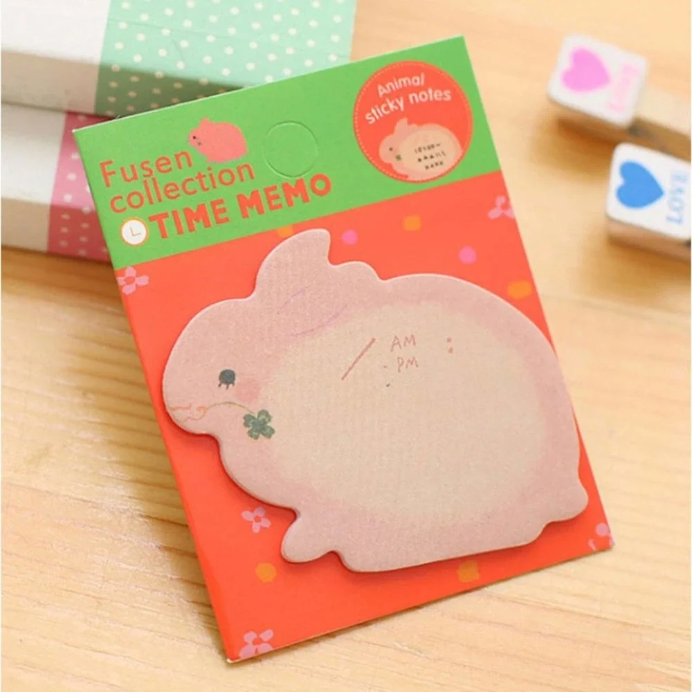 Set of 8 Kawaii Animal Sticky Notes~~NIP